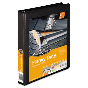 Wilson Jones® Heavy-duty D-ring View Binder With Extra-durable Hinge, 3 Rings, 1" Capacity, 11 X 8.5, Black freeshipping - TVN Wholesale